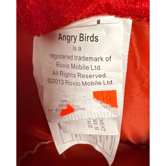 Angry Birds Themed Plush Red Handle Basket Rovio New without Tags 7" - Picture 7 of 11